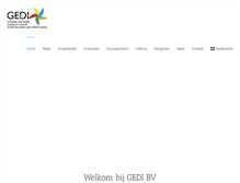 Tablet Screenshot of gedi.nl